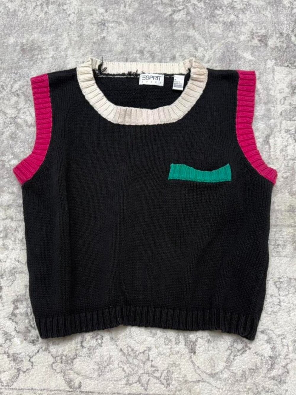 vintage 90s Esprit sport knit vest tank top